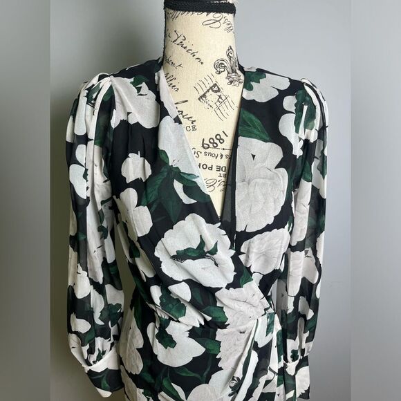 The Kooples SHORT PRINTED Floral DRESS NWT Size 1= Size S = US 4 - Picture 3 of 16